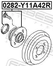 Radnabe FEBEST 0282-Y11A42R Bild Radnabe FEBEST 0282-Y11A42R