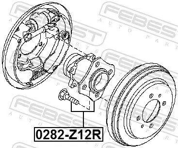 Radnabe Hinterachse FEBEST 0282-Z12R Bild Radnabe Hinterachse FEBEST 0282-Z12R