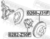 Radnabe Vorderachse FEBEST 0282-Z50F Bild Radnabe Vorderachse FEBEST 0282-Z50F