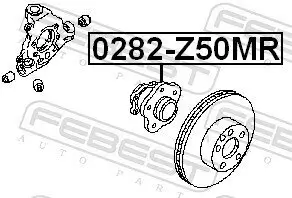 Radnabe Hinterachse FEBEST 0282-Z50MR Bild Radnabe Hinterachse FEBEST 0282-Z50MR