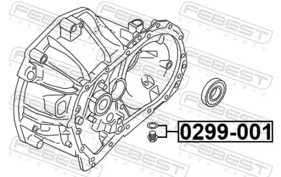 Verschlussschraube, Ölwanne FEBEST 0299-001 Bild Verschlussschraube, Ölwanne FEBEST 0299-001