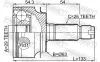 Gelenksatz, Antriebswelle radseitig Vorderachse FEBEST 0310-CIVIC5D Bild Gelenksatz, Antriebswelle radseitig Vorderachse FEBEST 0310-CIVIC5D