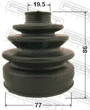 Faltenbalg, Antriebswelle radseitig FEBEST 0317-035 Bild Faltenbalg, Antriebswelle radseitig FEBEST 0317-035