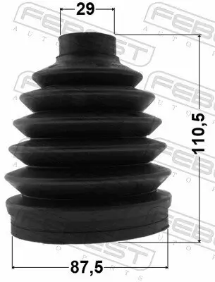 Faltenbalg, Antriebswelle radseitig FEBEST 0317P-ODAT Bild Faltenbalg, Antriebswelle radseitig FEBEST 0317P-ODAT