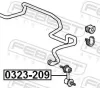 Stange/Strebe, Stabilisator Vorderachse FEBEST 0323-209 Bild Stange/Strebe, Stabilisator Vorderachse FEBEST 0323-209