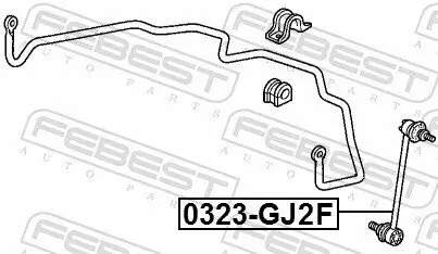 Stange/Strebe, Stabilisator Vorderachse FEBEST 0323-GJ2F Bild Stange/Strebe, Stabilisator Vorderachse FEBEST 0323-GJ2F