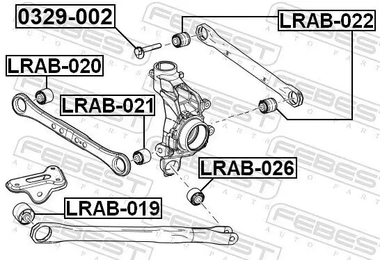 Sturzkorrekturschraube FEBEST 0329-002 Bild Sturzkorrekturschraube FEBEST 0329-002