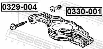 Sturzkorrekturschraube FEBEST 0329-004 Bild Sturzkorrekturschraube FEBEST 0329-004