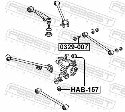 Sturzkorrekturschraube FEBEST 0329-007 Bild Sturzkorrekturschraube FEBEST 0329-007