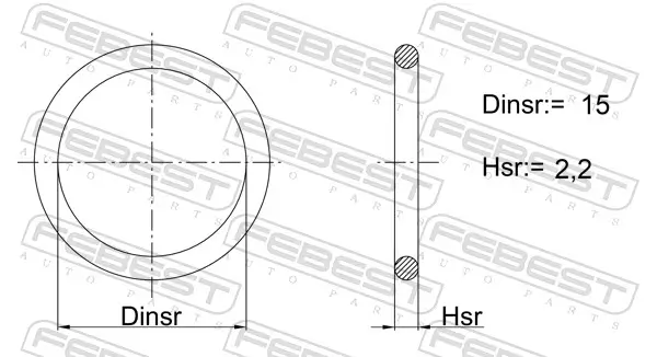 Dichtung, Kraftstoffpumpe FEBEST 03400-009