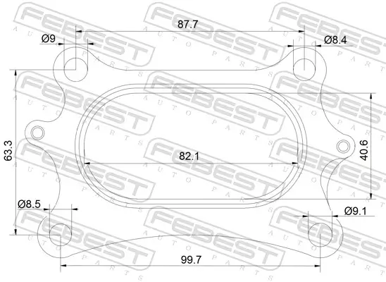 Dichtung, Abgasrohr FEBEST 03492-002 Bild Dichtung, Abgasrohr FEBEST 03492-002
