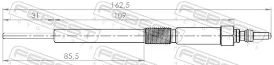 Glühkerze 11 V FEBEST 03642-001 Bild Glühkerze 11 V FEBEST 03642-001