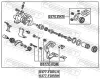 Bremssattel Hinterachse links FEBEST 0377-FDRLH Bild Bremssattel Hinterachse links FEBEST 0377-FDRLH