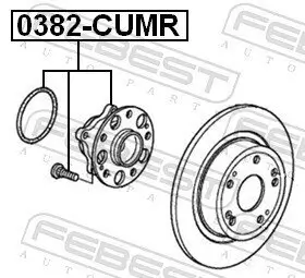 Radnabe Hinterachse FEBEST 0382-CUMR Bild Radnabe Hinterachse FEBEST 0382-CUMR