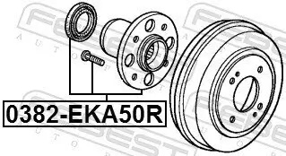 Radnabe Hinterachse FEBEST 0382-EKA50R Bild Radnabe Hinterachse FEBEST 0382-EKA50R