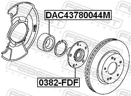 Radnabe FEBEST 0382-FDF Bild Radnabe FEBEST 0382-FDF