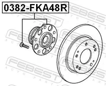 Radnabe FEBEST 0382-FKA48R Bild Radnabe FEBEST 0382-FKA48R