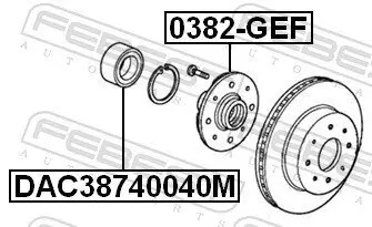 Radnabe FEBEST 0382-GEF Bild Radnabe FEBEST 0382-GEF