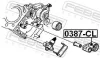 Spannrolle, Zahnriemen FEBEST 0387-CL Bild Spannrolle, Zahnriemen FEBEST 0387-CL
