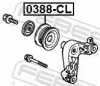 Umlenk-/Führungsrolle, Keilrippenriemen FEBEST 0388-CL Bild Umlenk-/Führungsrolle, Keilrippenriemen FEBEST 0388-CL