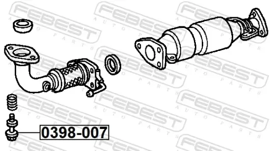 Schraube, Abgasanlage FEBEST 0398-007 Bild Schraube, Abgasanlage FEBEST 0398-007