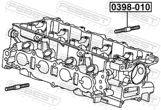 Schraube, Abgaskrümmer FEBEST 0398-010 Bild Schraube, Abgaskrümmer FEBEST 0398-010
