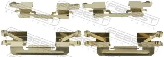 Zubehörsatz, Scheibenbremsbelag Vorderachse FEBEST 0403-KH9WF Bild Zubehörsatz, Scheibenbremsbelag Vorderachse FEBEST 0403-KH9WF