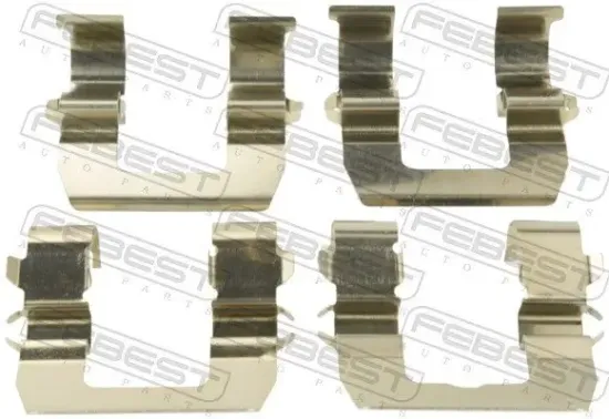 Zubehörsatz, Scheibenbremsbelag Hinterachse FEBEST 0403-PD4WR Bild Zubehörsatz, Scheibenbremsbelag Hinterachse FEBEST 0403-PD4WR