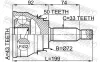 Gelenksatz, Antriebswelle Hinterachse radseitig FEBEST 0410-V75RA50 Bild Gelenksatz, Antriebswelle Hinterachse radseitig FEBEST 0410-V75RA50