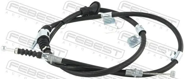 Seilzug, Feststellbremse hinten rechts FEBEST 04100-GF4WDRH