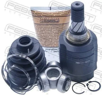 Gelenksatz, Antriebswelle Vorderachse getriebeseitig FEBEST 0411-GACVTLH