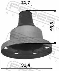 Manschette, Gelenkwelle Mitte FEBEST 0415-CU2WSA Bild Manschette, Gelenkwelle Mitte FEBEST 0415-CU2WSA