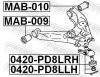 Trag-/Führungsgelenk Vorderachse rechts FEBEST 0420-PD8LRH Bild Trag-/Führungsgelenk Vorderachse rechts FEBEST 0420-PD8LRH