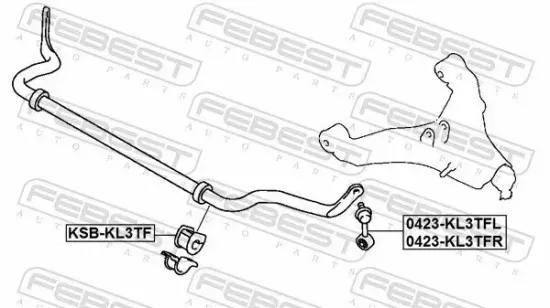 Stange/Strebe, Stabilisator Vorderachse rechts FEBEST 0423-KL3TFR Bild Stange/Strebe, Stabilisator Vorderachse rechts FEBEST 0423-KL3TFR