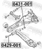 Sturzkorrekturschraube FEBEST 0429-001 Bild Sturzkorrekturschraube FEBEST 0429-001