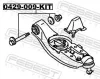 Sturzkorrekturschraubensatz FEBEST 0429-009-KIT Bild Sturzkorrekturschraubensatz FEBEST 0429-009-KIT