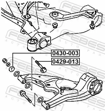 Sturzkorrekturschraube FEBEST 0429-013 Bild Sturzkorrekturschraube FEBEST 0429-013