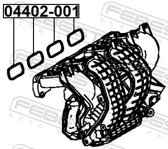 Dichtung, Ansaugkrümmer FEBEST 04402-001 Bild Dichtung, Ansaugkrümmer FEBEST 04402-001