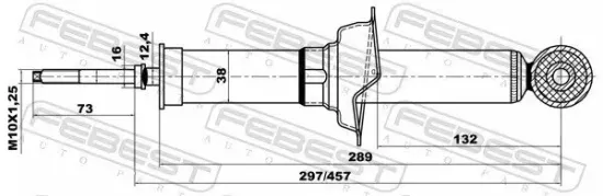 Stoßdämpfer Hinterachse FEBEST 04658544R Bild Stoßdämpfer Hinterachse FEBEST 04658544R