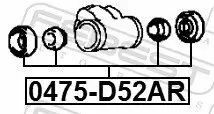 Reparatursatz, Radbremszylinder Hinterachse FEBEST 0475-D52AR Bild Reparatursatz, Radbremszylinder Hinterachse FEBEST 0475-D52AR
