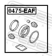 Reparatursatz, Bremssattel Vorderachse FEBEST 0475-EAF Bild Reparatursatz, Bremssattel Vorderachse FEBEST 0475-EAF