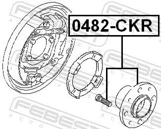 Radnabe Hinterachse FEBEST 0482-CKR Bild Radnabe Hinterachse FEBEST 0482-CKR