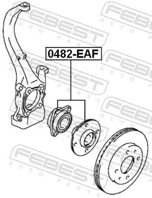 Radnabe FEBEST 0482-EAF Bild Radnabe FEBEST 0482-EAF