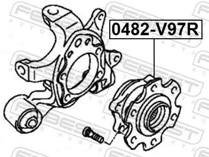 Radnabe Hinterachse FEBEST 0482-V97R Bild Radnabe Hinterachse FEBEST 0482-V97R