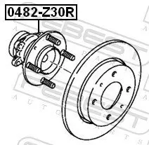 Radnabe Hinterachse FEBEST 0482-Z30R Bild Radnabe Hinterachse FEBEST 0482-Z30R