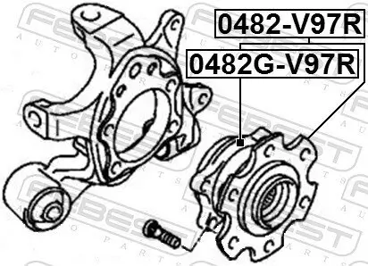 Radnabe Hinterachse FEBEST 0482G-V97R Bild Radnabe Hinterachse FEBEST 0482G-V97R