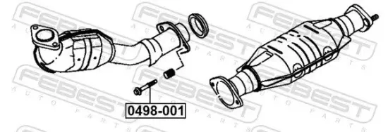 Schraube, Abgasanlage FEBEST 0498-001 Bild Schraube, Abgasanlage FEBEST 0498-001