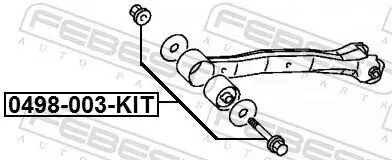 Sturzkorrekturschraube FEBEST 0498-003-KIT Bild Sturzkorrekturschraube FEBEST 0498-003-KIT