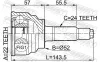 Gelenksatz, Antriebswelle Vorderachse radseitig FEBEST 0510-001 Bild Gelenksatz, Antriebswelle Vorderachse radseitig FEBEST 0510-001