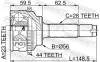 Gelenksatz, Antriebswelle Vorderachse radseitig FEBEST 0510-039A44 Bild Gelenksatz, Antriebswelle Vorderachse radseitig FEBEST 0510-039A44